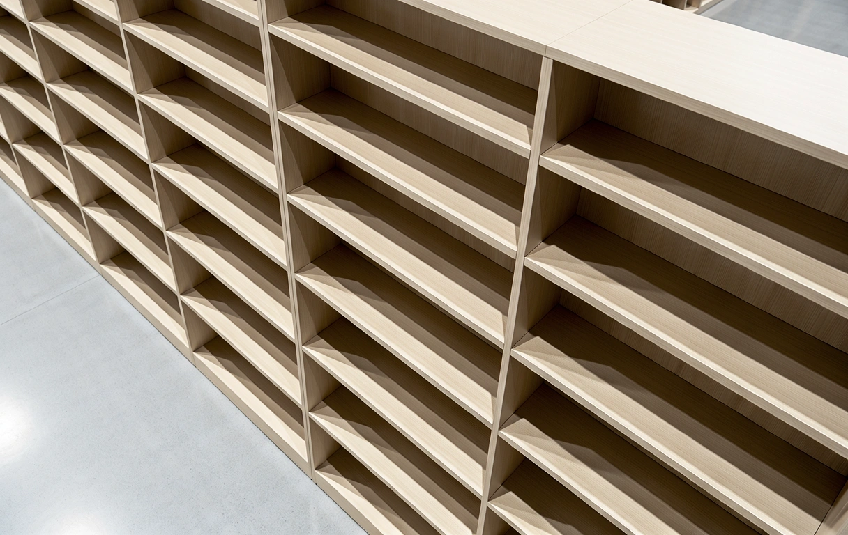 Minimalist library aesthetic